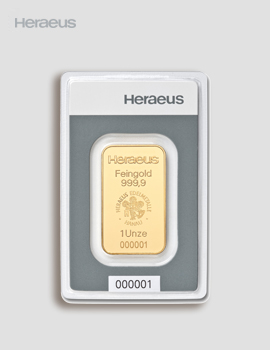 Goldbarren Prägebarren 1 Unze