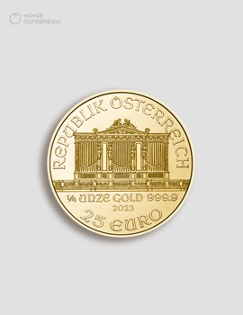 Gold Wiener Philharmoniker 1/4 Unze