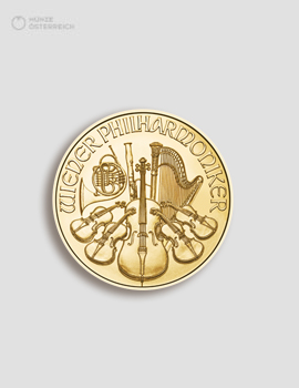 Gold Wiener Philharmoniker 1/25 Unze