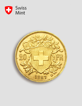 Goldmünze Vreneli 20 sfr