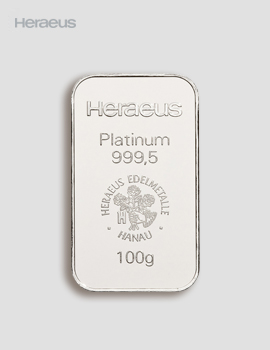 Platin Barren 100g